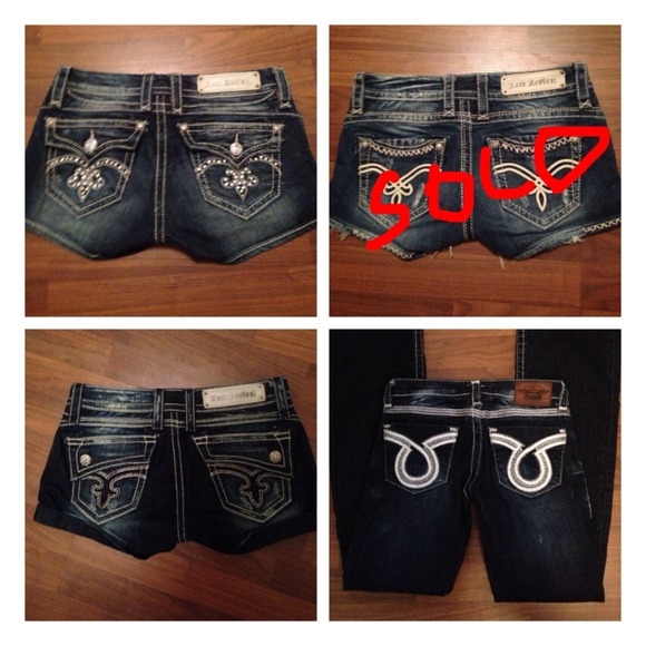 All selling shorts and jeans for $75 each