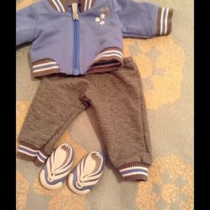 AG bitty baby boy sweatsuit