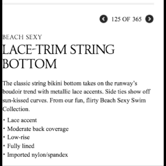 🎁Victoria's Secret Sexy Lace-Trim Bikini Bottom M - Picture 4 of 4