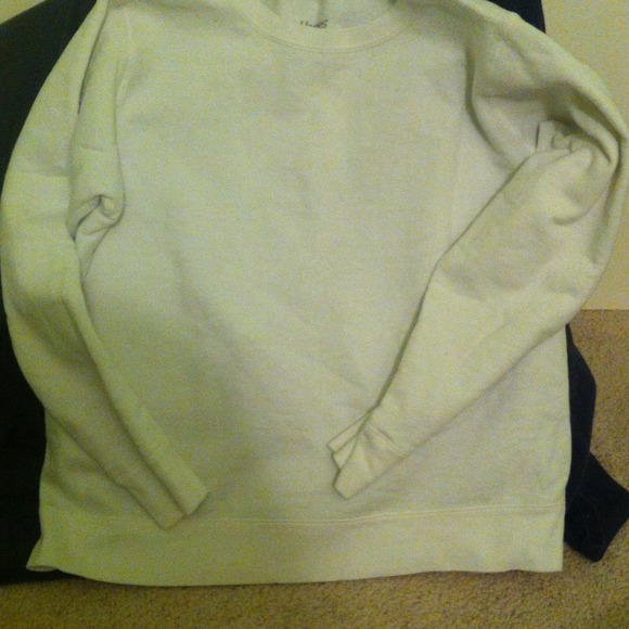 Hanes Plain White Sweat Shirt