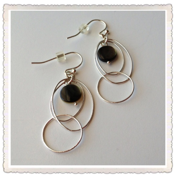 Black/White Reversible Earrings