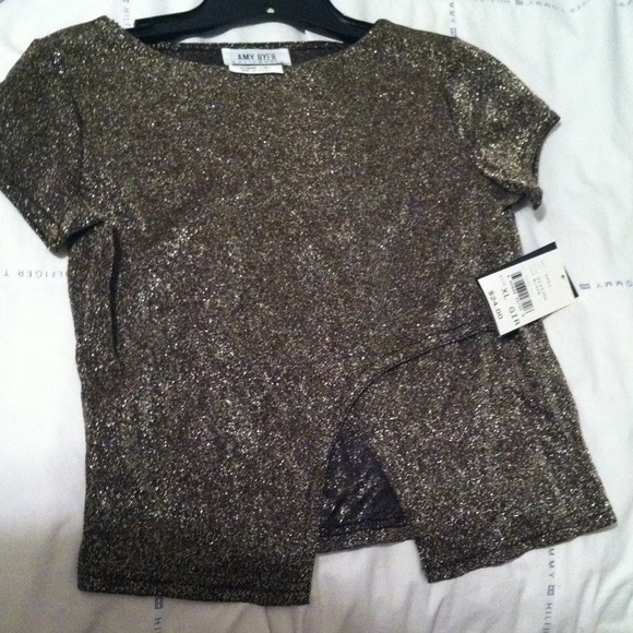 Black and gold sparkly top