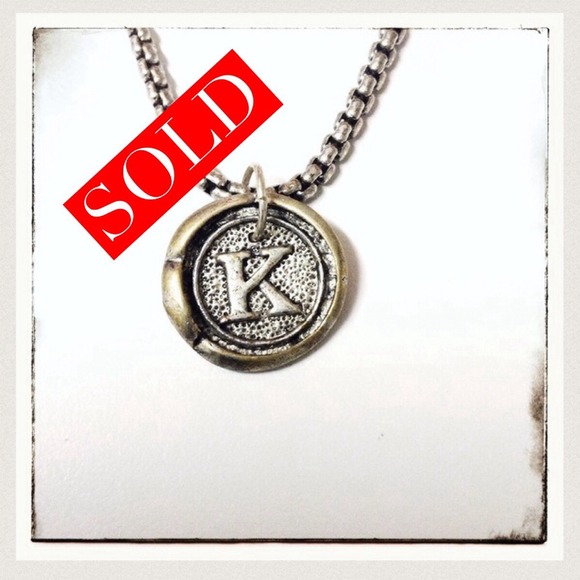 🚫BUNDLED🚫Stamped Initial "K" Necklace