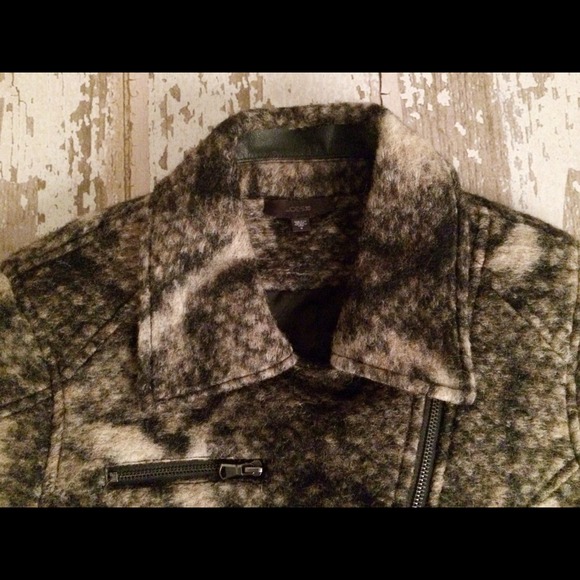 NWOT Joe's Jeans Wool Leopard Jacket Zipper Detail - Picture 2 of 3