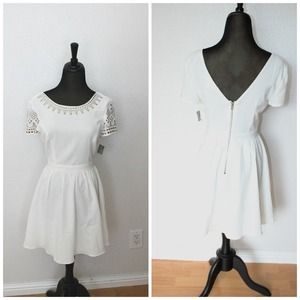 **SOLD****Urban Outfitter: studded shoulder dress