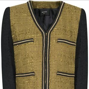 Mango Boucle Jacket with trim detail