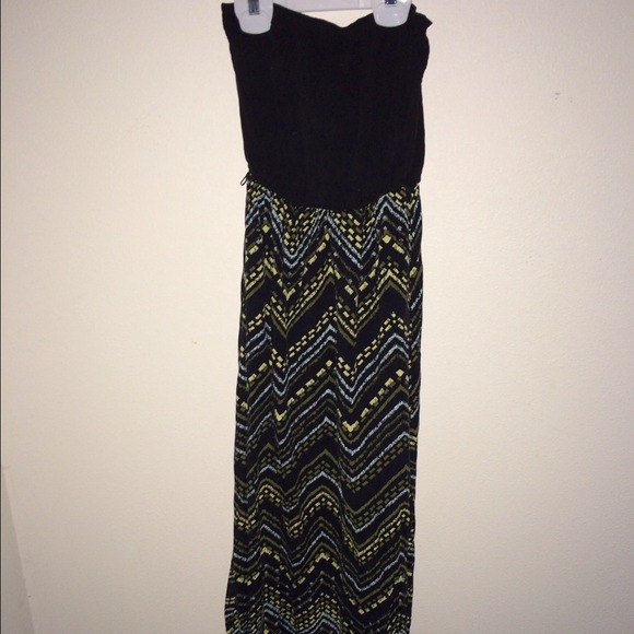 Strapless maxi dress