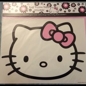 Hello kitty head deco sticker