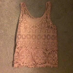🔴HOLD🔴Beautiful blush pink lace top
