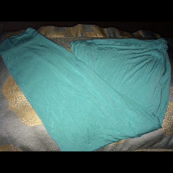 Mint color maxi skirt