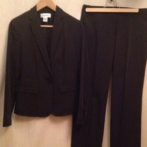 Calvin Klein black suit.