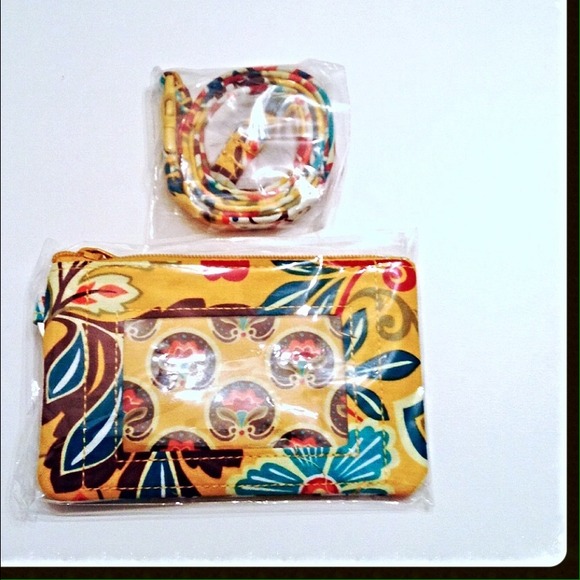 Vera Bradley Provençal Zip ID Case & Lanyard NWT