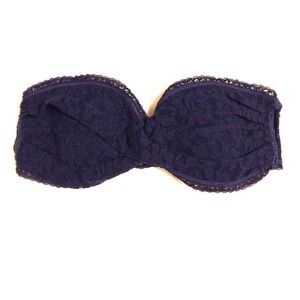 Abercrombie & Fitch Navy Lace Bandeau