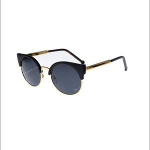 Trendy Round Cat Eye Funky Sunnies Sunglasses Trendy Round Cat Eye Funky Sunnies Sunglasses