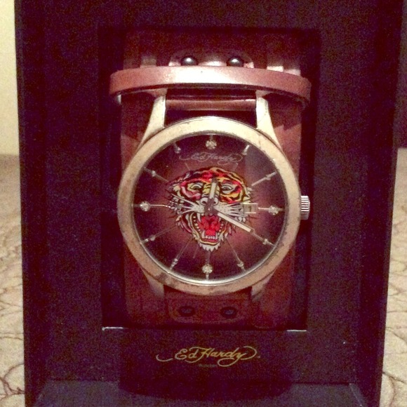Brown Tiger Ed Hardy Watch!!!