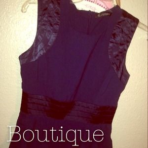 Blue peplum dress