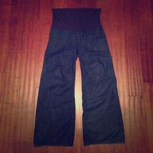 Seven 7 jeans, wide leg, fold over waist