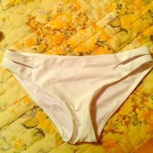 White swim suit bottoms