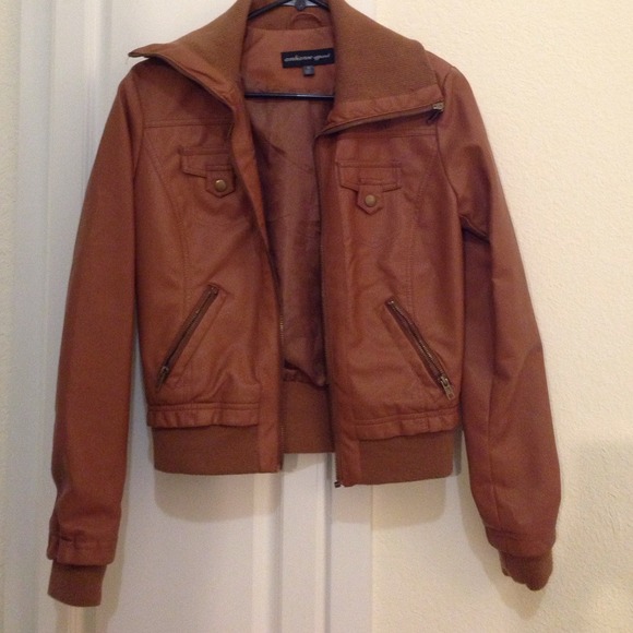 Camel Pleather Jacket