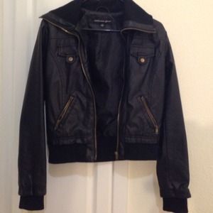 Black Pleather Jacket