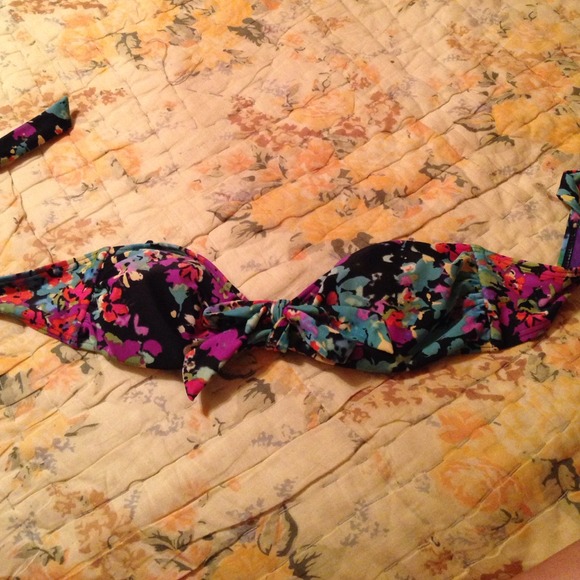 Floral swim top