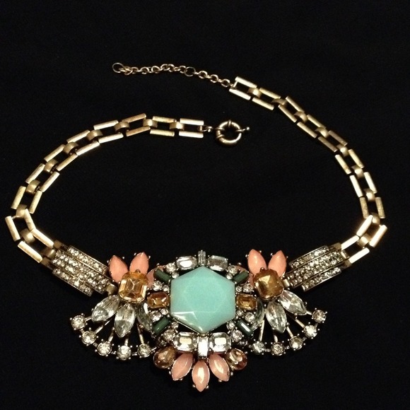 New! Deco Style Statement Necklace