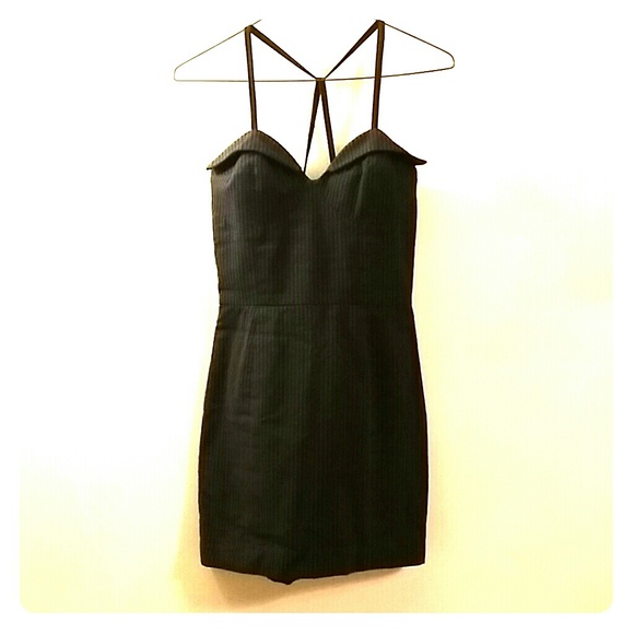 SOLD!! Opening Ceremony Black Pinstriped Dress