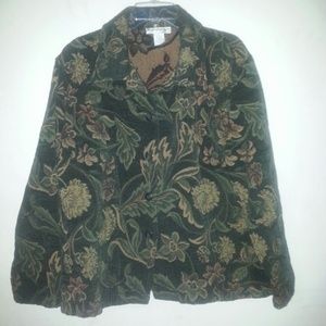 Shades of green button up jacket