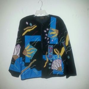 Art Deco button up jacket