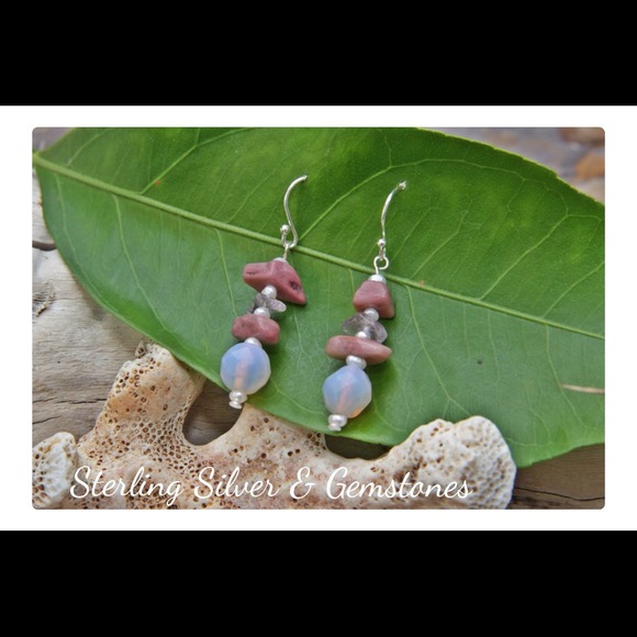 Sterling Silver, Cats eye, pearl, amethyst...