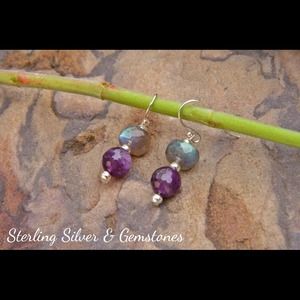 Sterling Silver, Amethyst and Labradorite