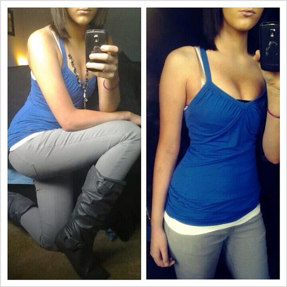 Blue dress tank