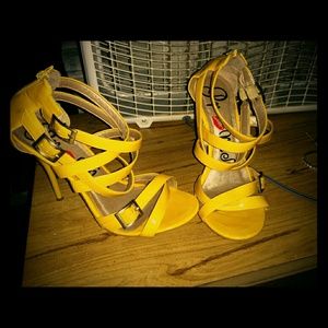 Sexy yellow heels