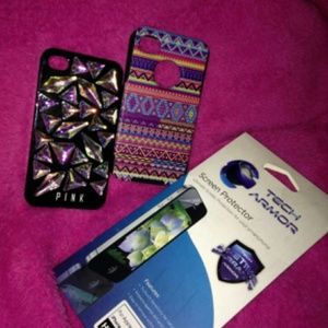New phone bundle of 2 cases wIth screen protector.