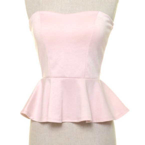 Strapless Peplum