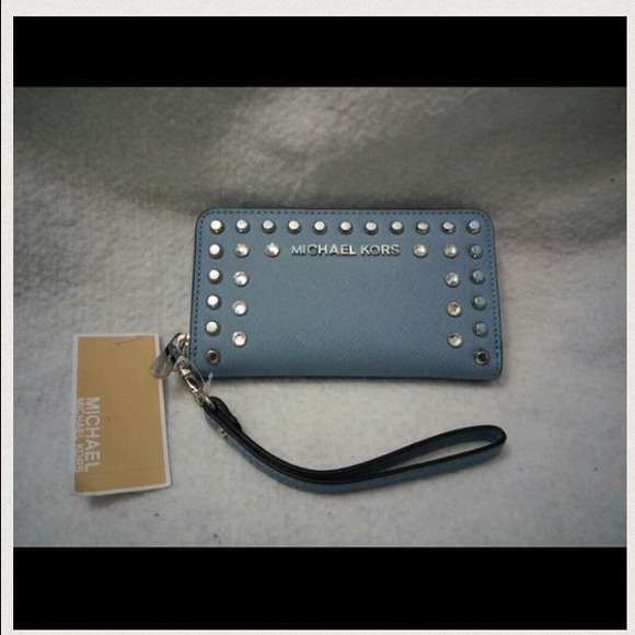 Michael Kors Iphone/Wallet wristlet with studs