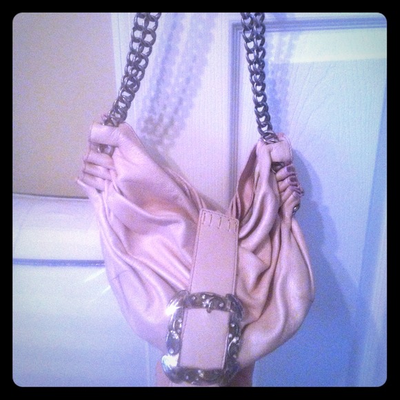 Stylish pink leather chain bag ! - Picture 1 of 3