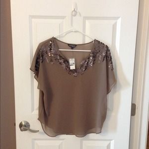 Sequin shear top