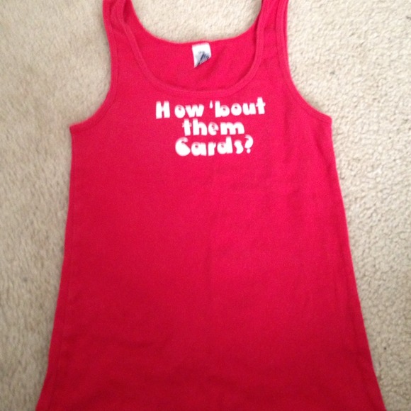 Tank supporting the St. Louis Cardinals.