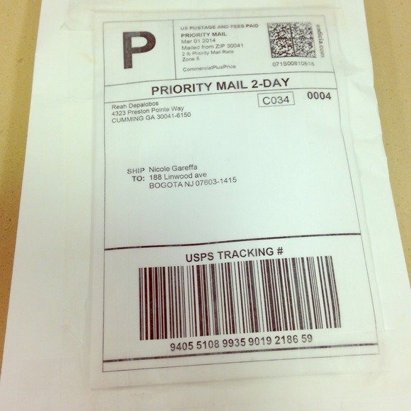 Proof of shipment