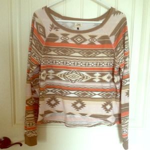 Cropped and blousey Aztec Pacsun sweatshirt