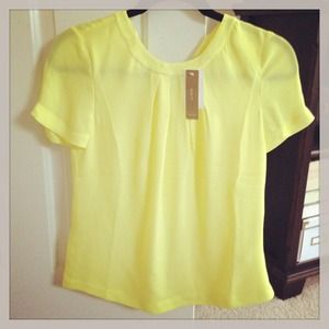 J.Crew silk swoop top size 00