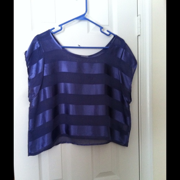 Lavender Stripped Top