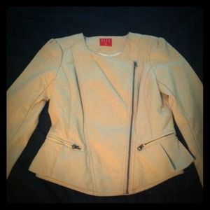 Beautiful tan leather jacket size 8