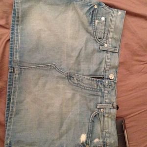 7 for all man kind mini skirt