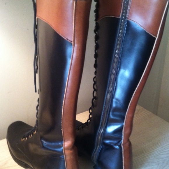 Lace-up genuine leather boots by Vog - Picture 2 of 4