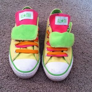 Neon converse sneakers
