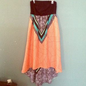 Forever 21 Plus Hi-Low Tribal Dress