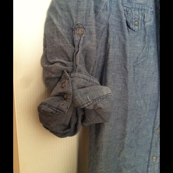 Faded Denim Cardigan