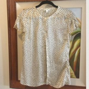Banana Republic Polka Dot Silk Blouse